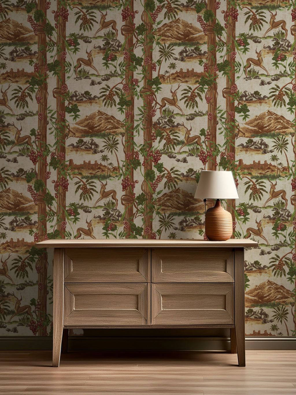 Pillars and Vines Wallpaper | Landscape Wallpaper Design