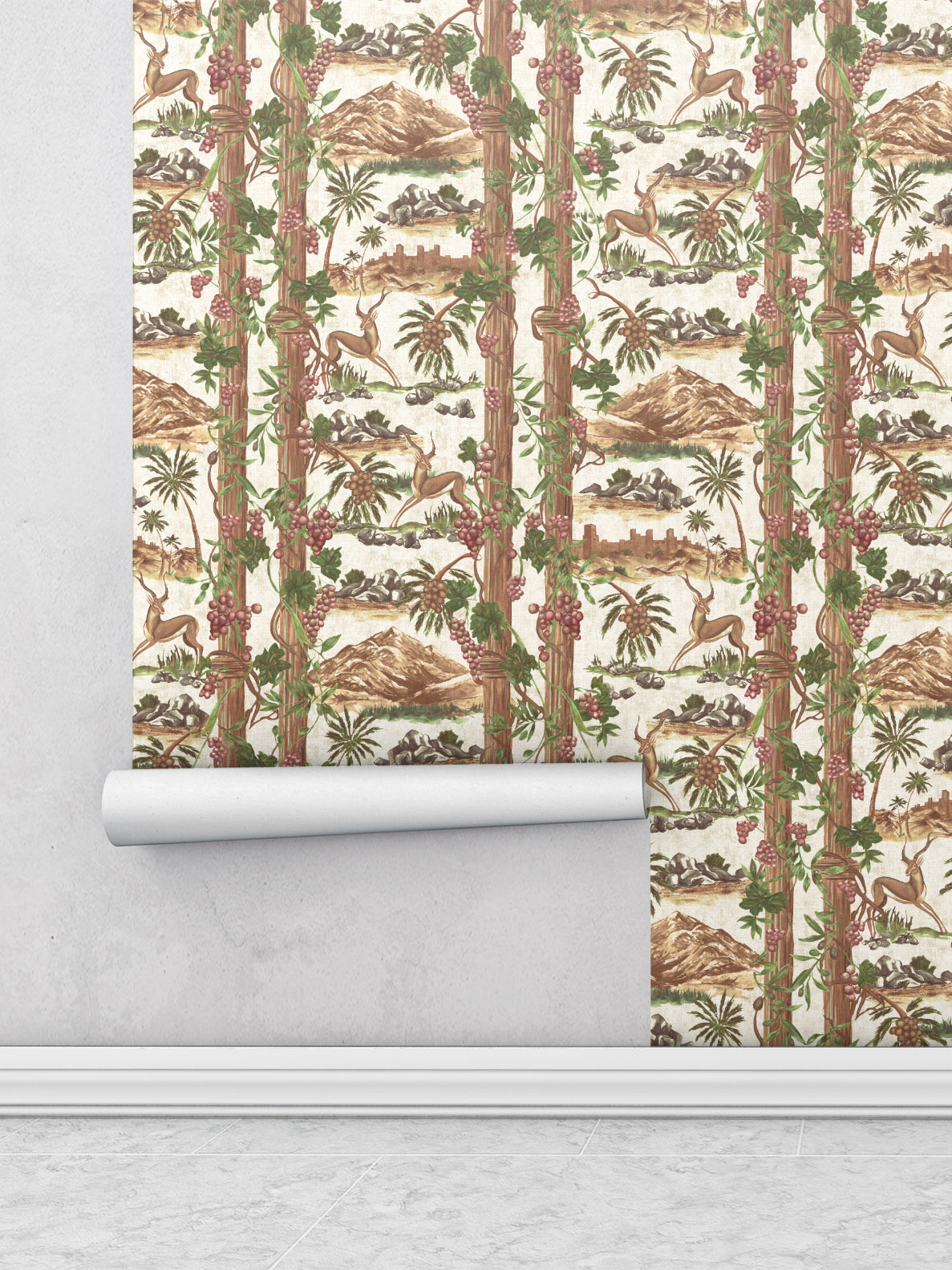 Pillars and Vines Wallpaper | Landscape Wallpaper Design