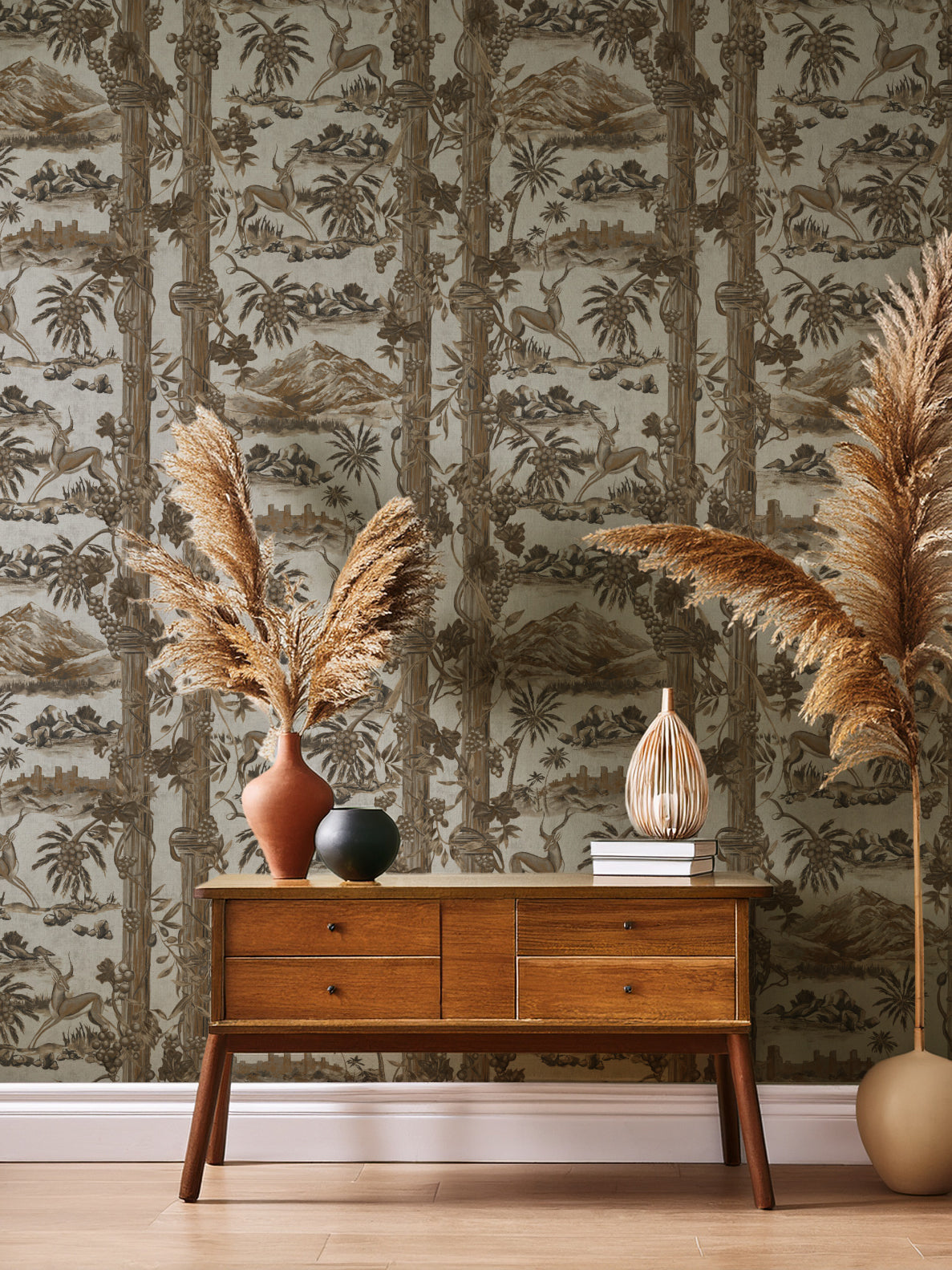 Pillars and Vines Wallpaper | Landscape Wallpaper Design