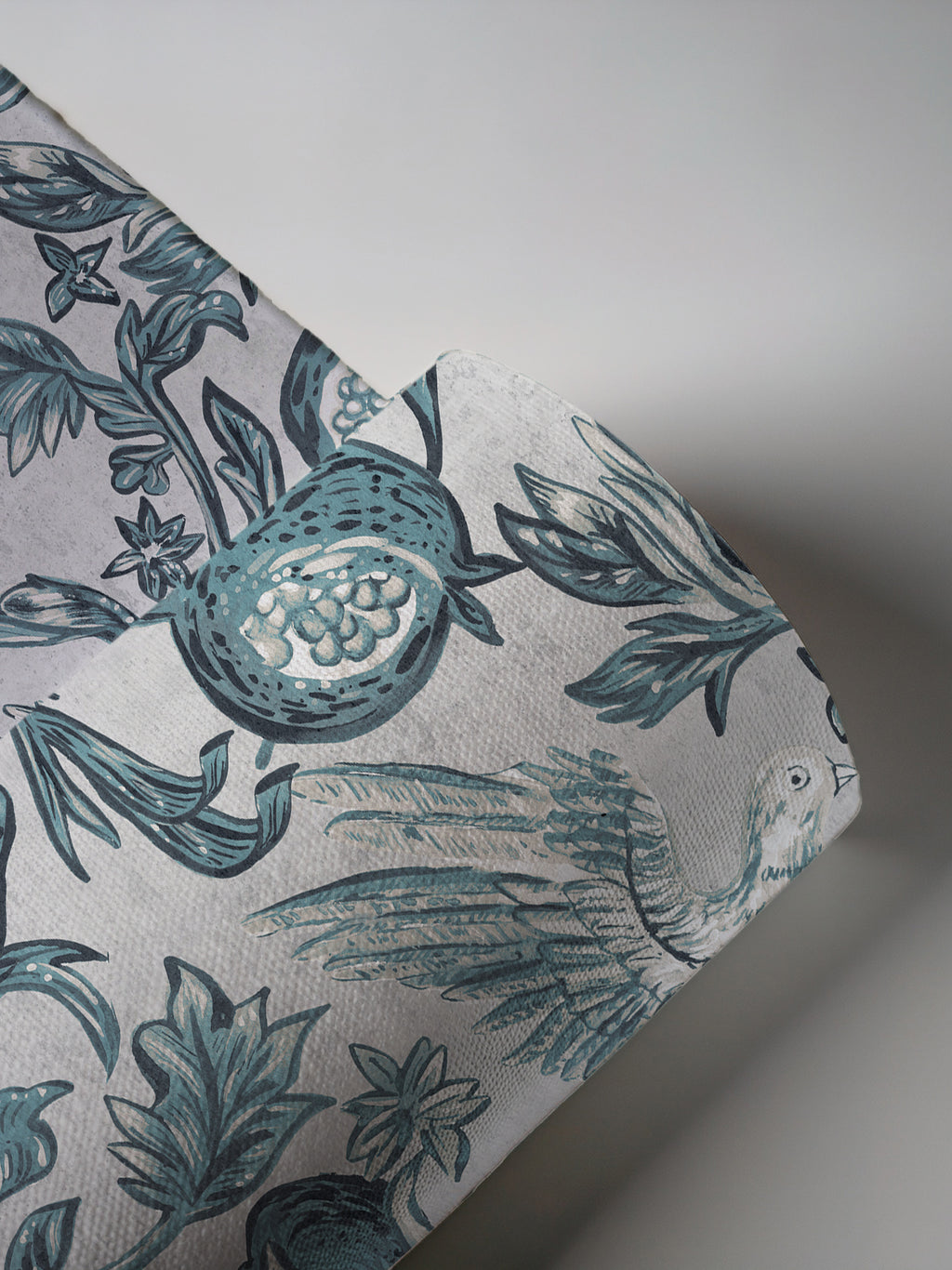 Pomegranate Grove Wallpaper | Floral & Bird Wallpaper