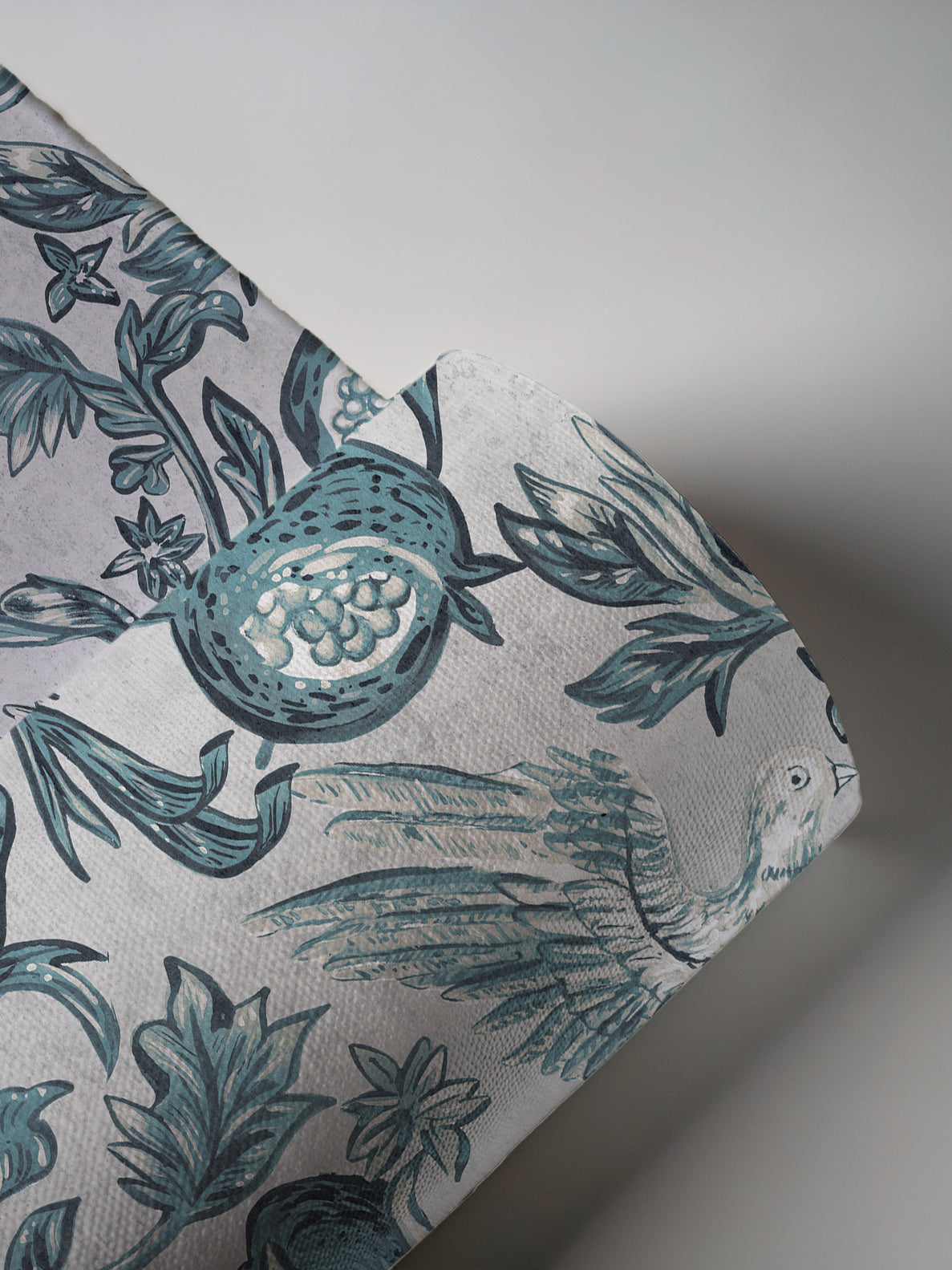 Pomegranate Grove Wallpaper | Floral & Bird Wallpaper